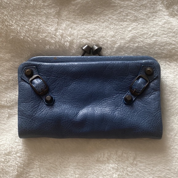 Balenciaga City Clutch Wallet in Agneau Blue - Picture 3 of 10